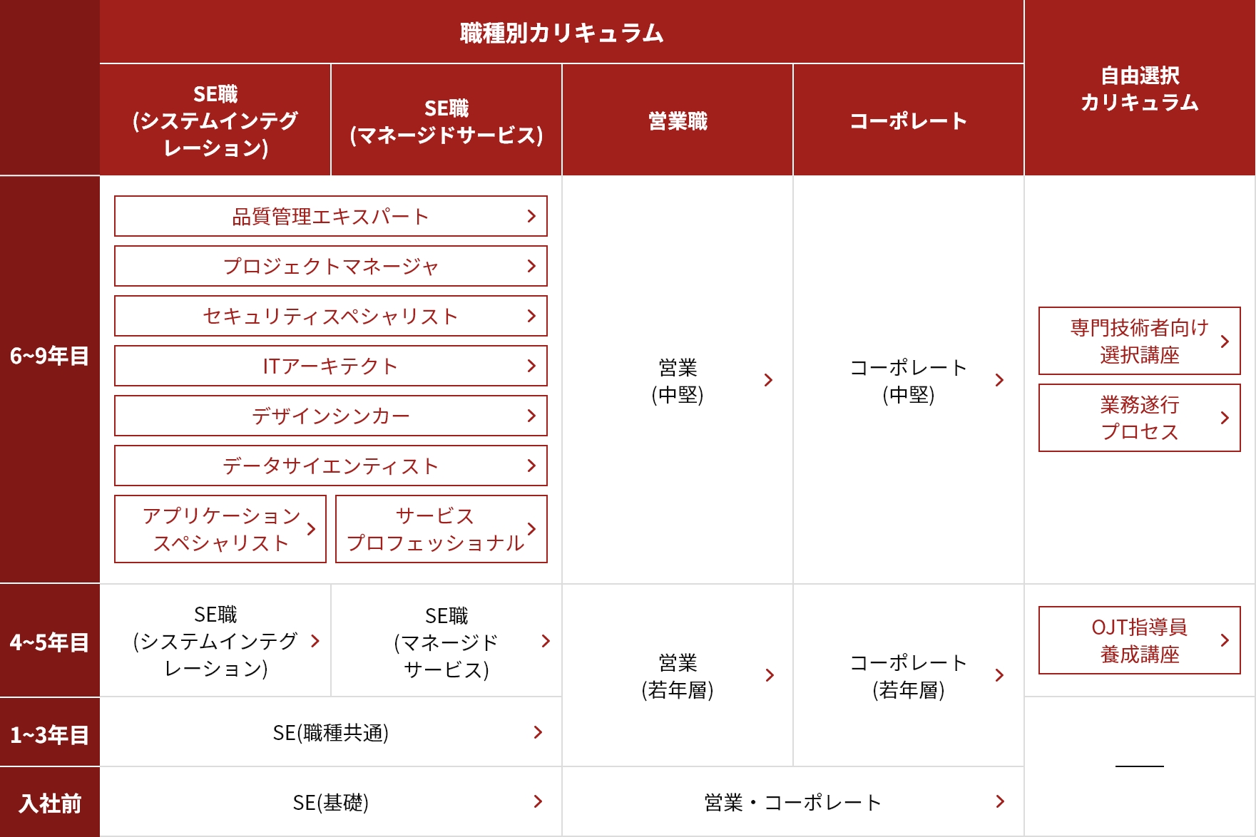 自由選択カリキュラム